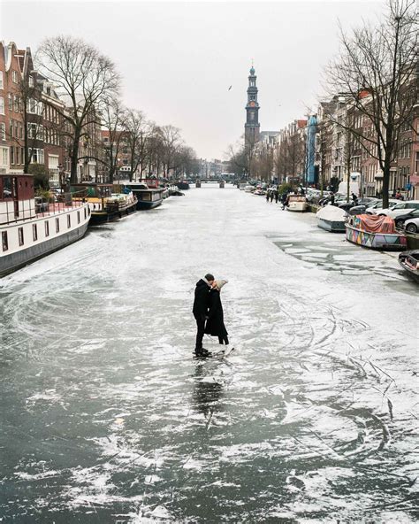 Frozen Canals in Amsterdam, The Netherlands - Find Us Lost