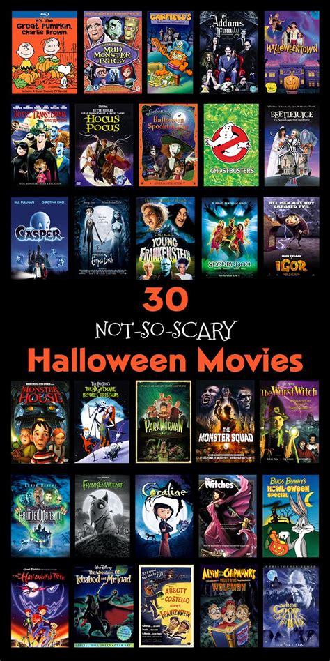 30 Not-So-Scary Halloween Movies | Halloween movie night, Halloween ...