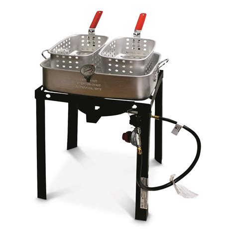 Chard 18-Qt. Dual-Basket Propane Deep Fryer - 719779, Outdoor Cooking at Sportsman's Guide