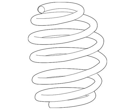 Coil Spring Drawing at GetDrawings | Free download