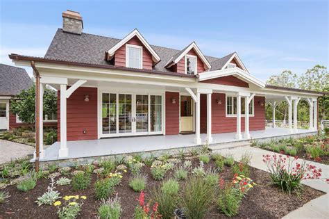 The red farmhouse - Country - House Exterior - San Francisco - by LMK ...