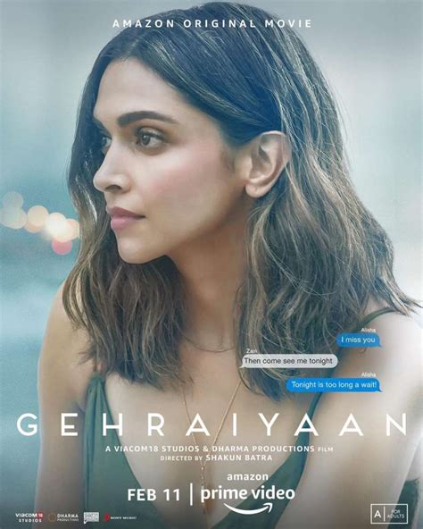 Deepika Padukone's Gehraiyaan movie posters hint at intense love story, see pics