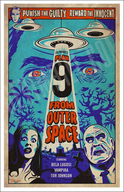 "\"Plan 9 From Outer Space\" movie poster! Show your love for Ed Wood's camp classic by ...