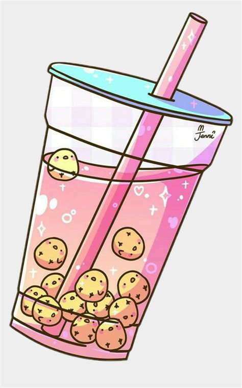 #freetoedit #cute #kawaii #drink #sweet #bubbletea - Pastel Transparent Bubble Tea, Cliparts ...