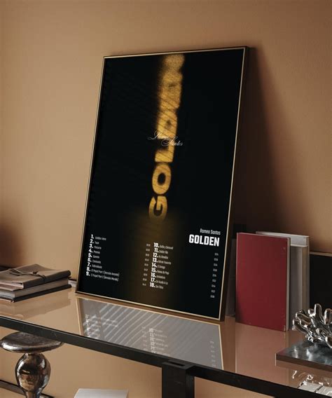 Romeo Santos Golden Album Cover Poster for Home Wall Art - Etsy