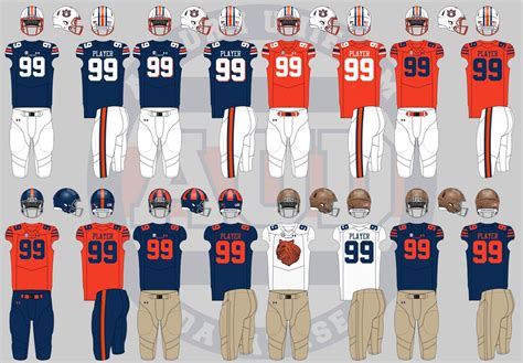 The Drawing Board: More Auburn Football Concepts - Auburn Uniform Database