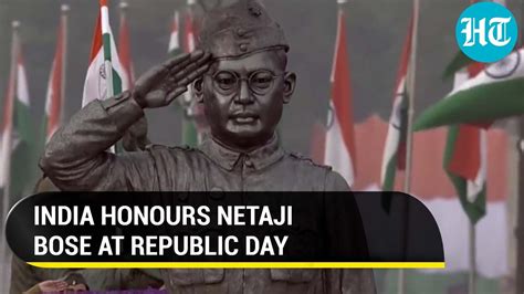 Netaji Tableau displayed at Republic Day parade; Azad Hind Fauj braves honoured | Hindustan Times