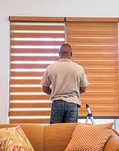 Effortless Light Control: Wi-Fi Faux Wood Blinds in Berkeley