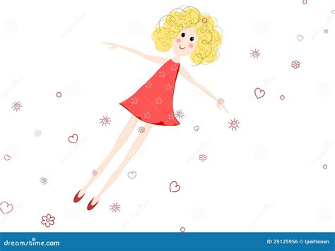 Flying Girl Royalty Free Stock Image - Image: 29125956