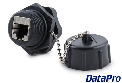 IP67 Waterproof Panel Mount Cat6 Ethernet Coupler Female-Female -- DataPro