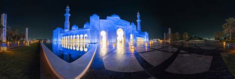 Sheikh Zayed Grand Mosque By Night 360 Panorama | 360Cities