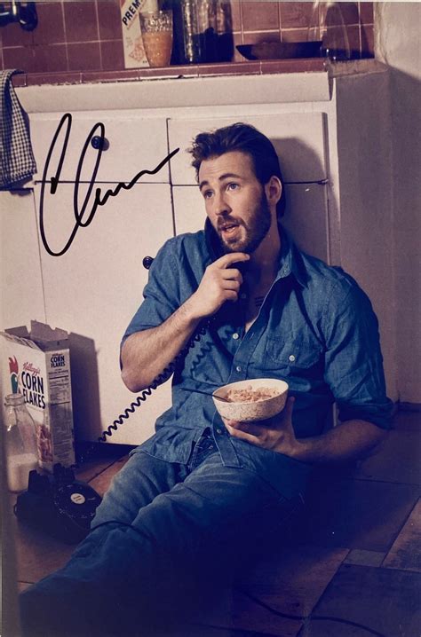 Autograph Signed Chris Evans Photo