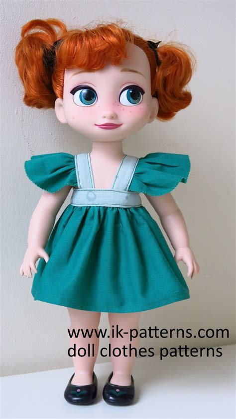Dress Pattern for 16" Disney Animators dolls. 16 inch doll clothes patterns #ikpatterns | Disney ...