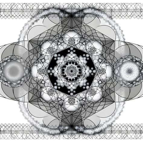 A Complex Fractal Pattern Resembling Sacred Geometry. Stock Image ...