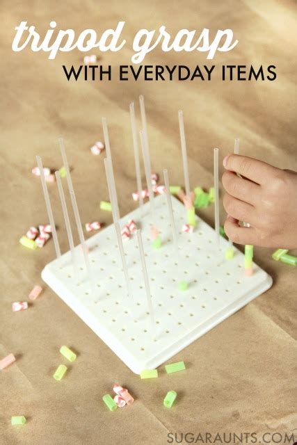 Work on Tripod Grasp (and Pencil Grasp) with Everyday Items - The OT Toolbox