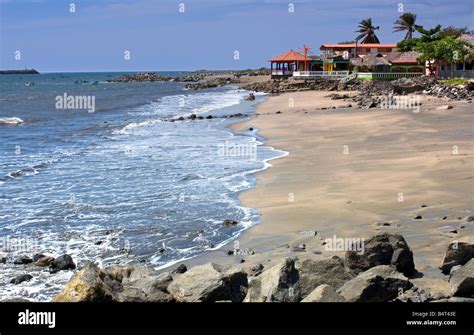 Beach, Corinto, Chinandega, Pacific Coast, Nicaragua Stock Photo - Alamy