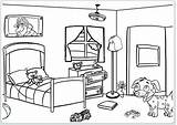 Beautiful And Modern Bedroom Coloring Pages  sketch template
