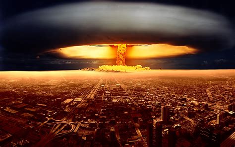 Apocalyptic Nuclear Explosion City - HD Wallpaper by Maik Hommel