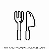 Fork And Knife Coloring Page  Ultra Coloring Pages sketch template