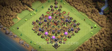 Best Anti 3 Stars Base TH10 with Link, Hybrid - Town Hall Level 10 Base Copy - (#208)