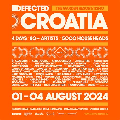 Defected Croatia 2024 Lineup | Grooveist