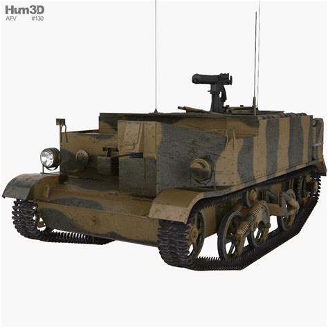 Universal Carrier (Bren Gun Carrier) 3D model - Download Fighting Vehicle on 3DModels.org