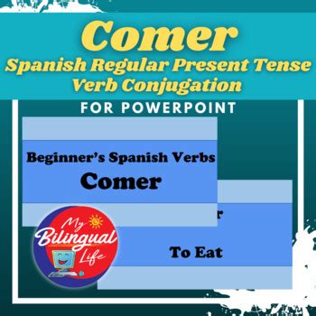 Comer - Spanish Present Tense Verb Conjugation for Google Slides