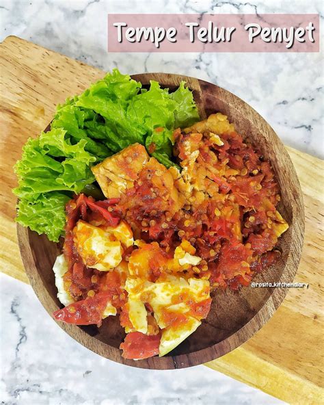 Resep Telur Tempe Penyet dari @rosita_kitchendiary