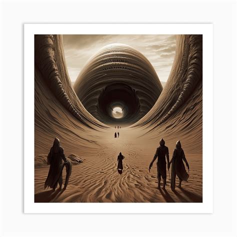 Dune Fan Art Sandworm Art Print by Fusion Designs - Fy