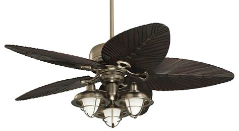 The 15 Best Collection of Outdoor Ceiling Fans with Tropical Lights