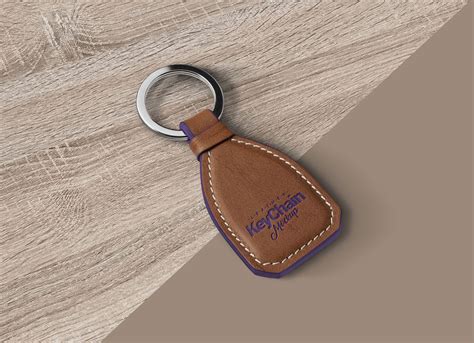 Free Leather Keychain Mockup PSD - Good Mockups