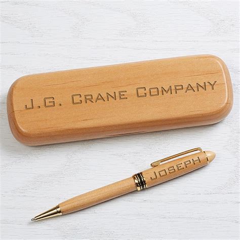 Personalized Pen Set - Engraved Alderwood Executive Series