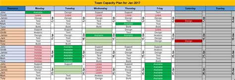 Excel Team Calendar Template | Monthly Team Task Planning