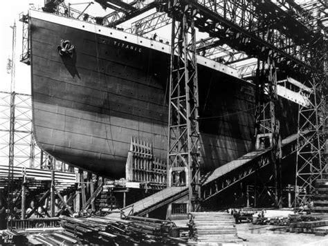 The Rms Titanic Under Construction Built With A Double Bottom It Was ...