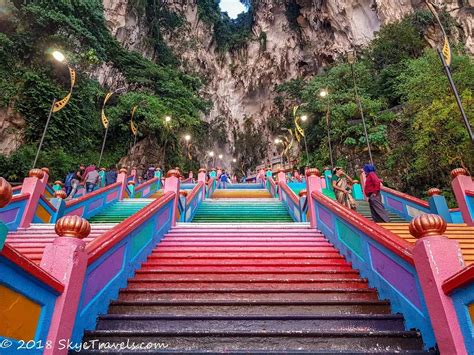 Batu Caves Rainbow Stairs - Skye Travels