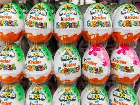 Kinder Chocolate Eggs Surprise NATOONS Editorial Stock Image - Image of yummy, brand: 307301214