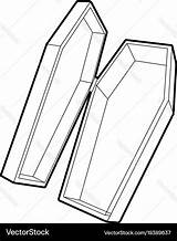 Coffin Coloring Casket Clip Template Cliparts Vampire Clipart Templates  sketch template