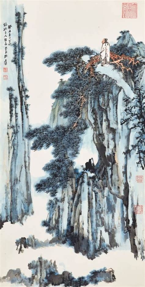 ZHANG DAQIAN (1899-1983) | Chinese art painting, Japanese painting, Zen ...