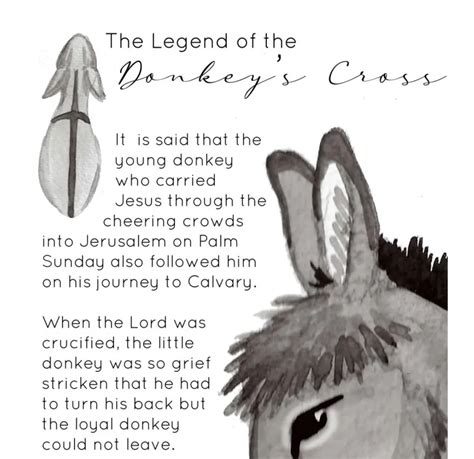 The Legend of the Donkey's Cross Poster by Teach Simple