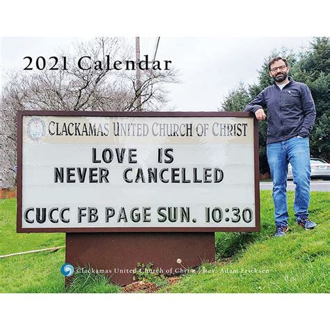 2021 CUCC Calendar - Clackamas United Church of Christ