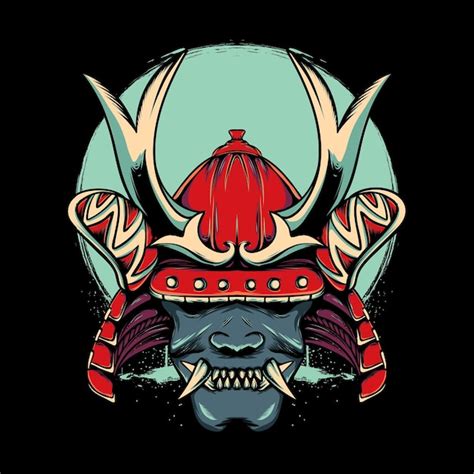 Japanese Oni Mask Samurai