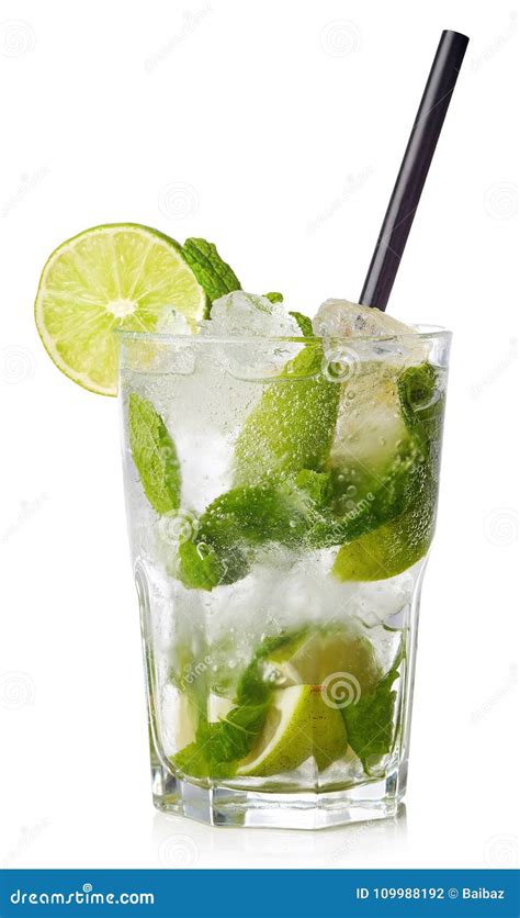 Glass of Mojito cocktail stock photo. Image of mohito - 109988192