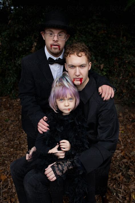 "Portrait Of A Vampire Family." by Stocksy Contributor "Julia Forsman" - Stocksy