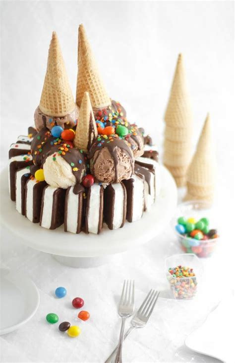 Gâteau d'anniversaire - des idées et des recettes pour impressionner | Easy ice cream, Ice cream ...