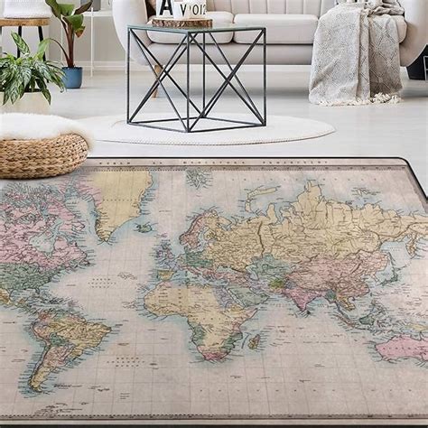 World Map Rug, Kids Map of the world, WORLD Map Rug, Boys Bedroom Rug ...