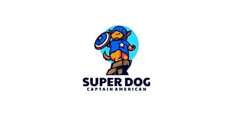 Super Dog Cartoon Logo Style #227503 - TemplateMonster