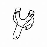 Premium Vector  Coloring page With Doodle slingshot sketch template