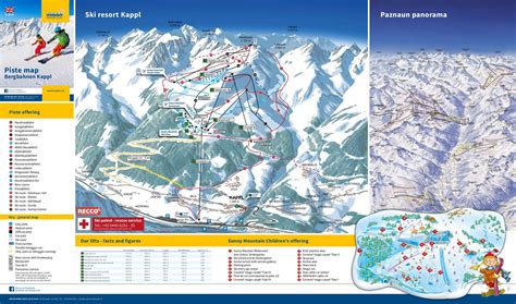 Plan des Pistes et Sentiers de randonnées de Kappl