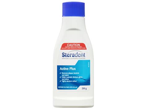 Steradent Active Plus Denture Cleansing Powder 200g - Roberts Pharmacy Shop