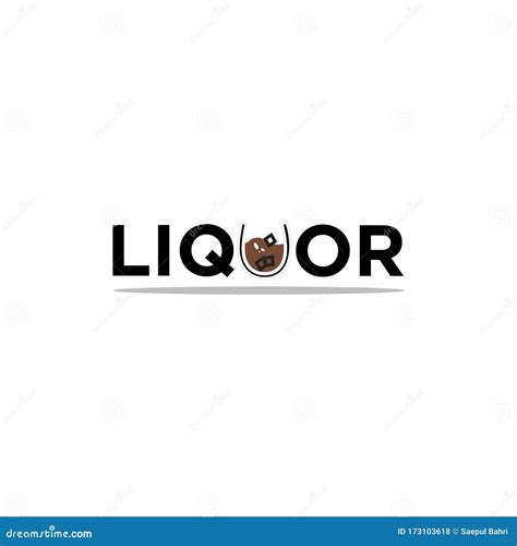 Liquor Logo Design . Alcohol Drink Icon Stock Vector - Illustration of ...